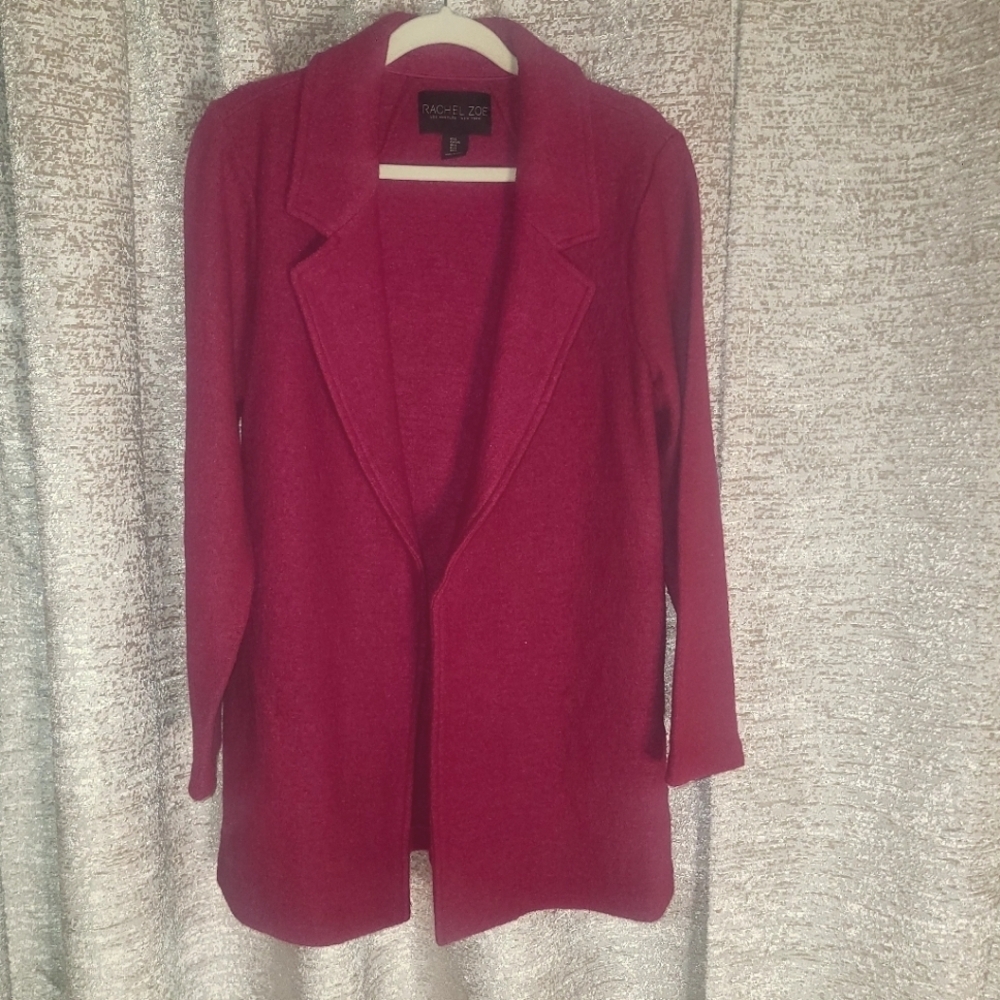 Rachel Zoe  jacket long blazer coat wool blend - Picture 2 of 7